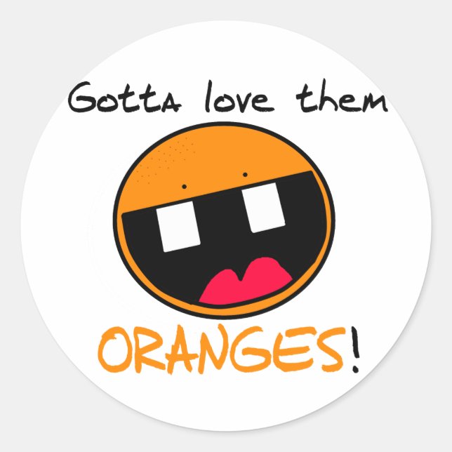 Rond Sticker Oranges (Devant)