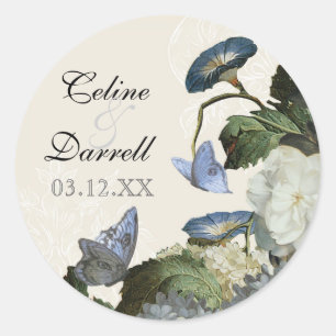 Rond Sticker ou sceau pour Mariage Hydrangea Glory le m
