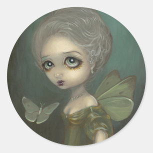 Rond Sticker "Papillons dans le Gloom"