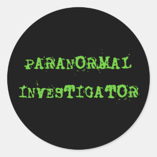 ROND STICKER PARANORMALINVESTIGATOR