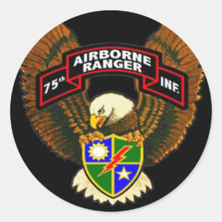 Rond Sticker pare-chocs du 75e régiment de Rangers d'in