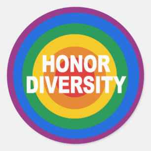 Rond Sticker pare-chocs Honor Diversity