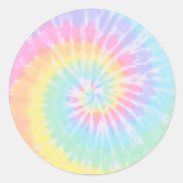 Rond Sticker Pastel Cravate-Dye (Devant)