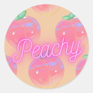 Rond Sticker "Peachy"