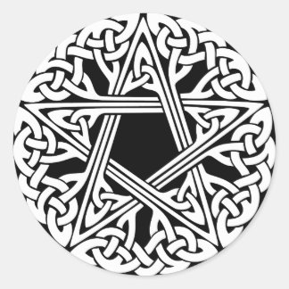 Rond Sticker Pentastar b/w