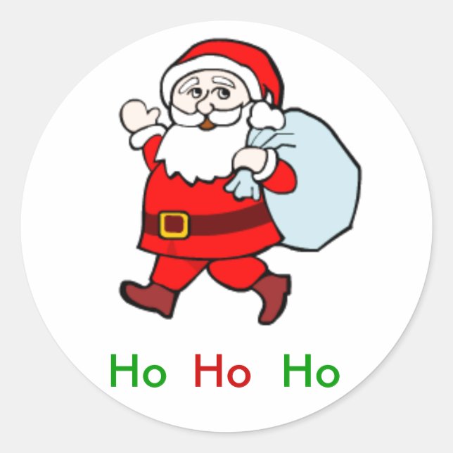 Rond Sticker père Noël (Devant)