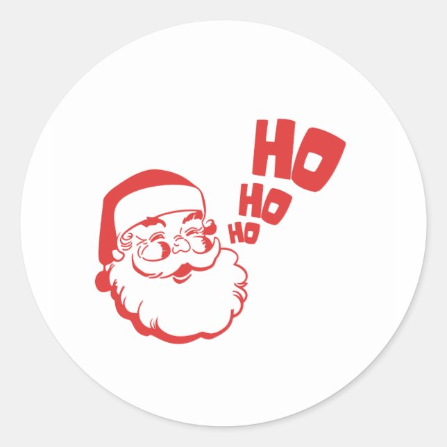 Rond Sticker père Noël (Devant)