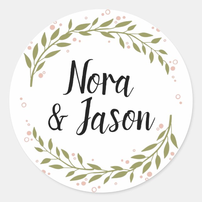 Rond Sticker personnalisable de couronne (Devant)
