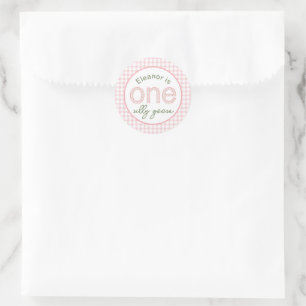 Rond Sticker personnalisé "One Silly Goose"