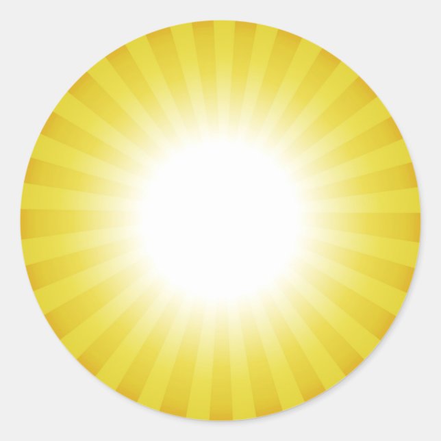 Rond Sticker personnalisé Sunny (Devant)