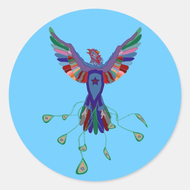 Rond Sticker Phoenix Star (Devant)