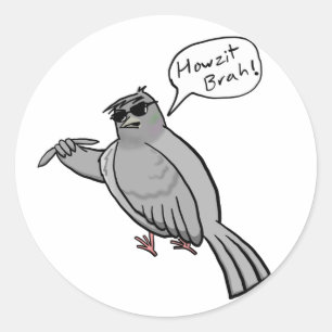Rond Sticker Pidgin Pigeon