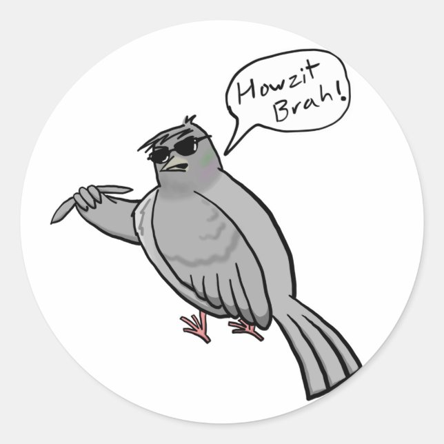 Rond Sticker Pidgin Pigeon (Devant)