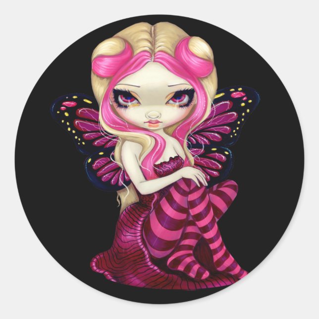 Rond Sticker "Pink Lightning" (Devant)