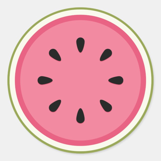 Rond Sticker Pink Watermelon (Devant)