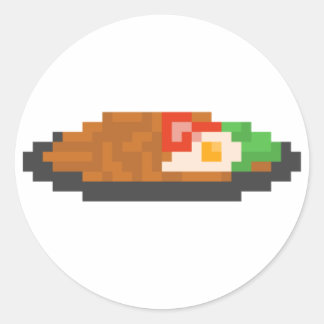 Rond Sticker Pixel Indomie