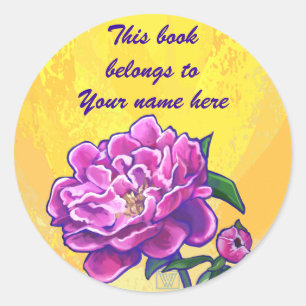 Rond Sticker Plate-forme Pink Peony