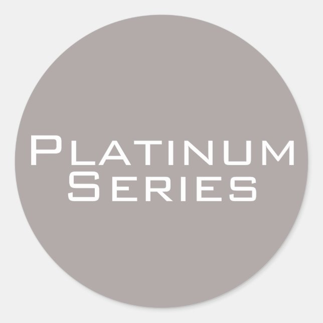 Rond Sticker Platinum Series (Devant)