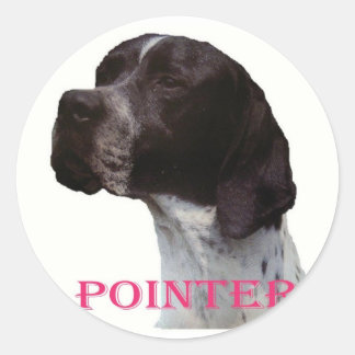 Rond sticker pointeur rose