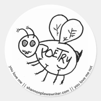 Rond Sticker Pollinator Poésie