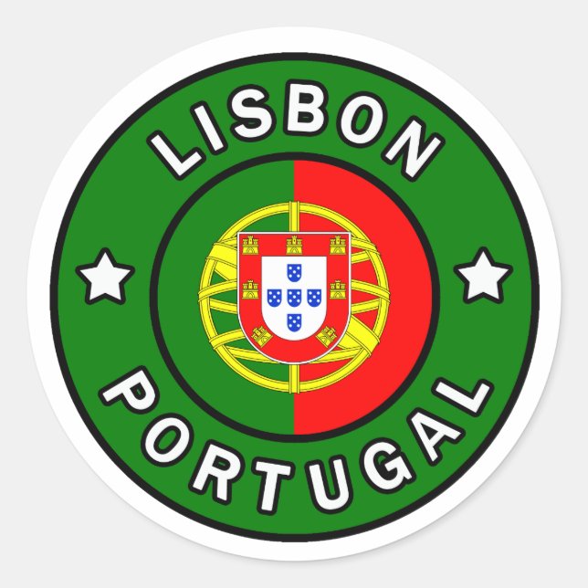 Rond Sticker Portugal Lisbonne (Devant)