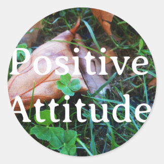 Rond Sticker 'Positive Atttitude'