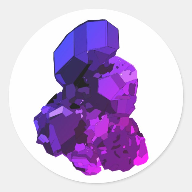 Rond Sticker pour Art numérique en pierre de guérison (Devant)