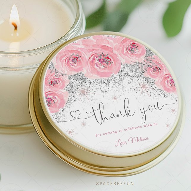 Rond Sticker pour Baby shower d'hiver (Winter Baby Shower Sticker Label, It's Cold Outside Sticker Label, Snowflake Baby Shower Sticker, Wi)