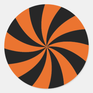 Rond Sticker pour bonbons d'Halloween