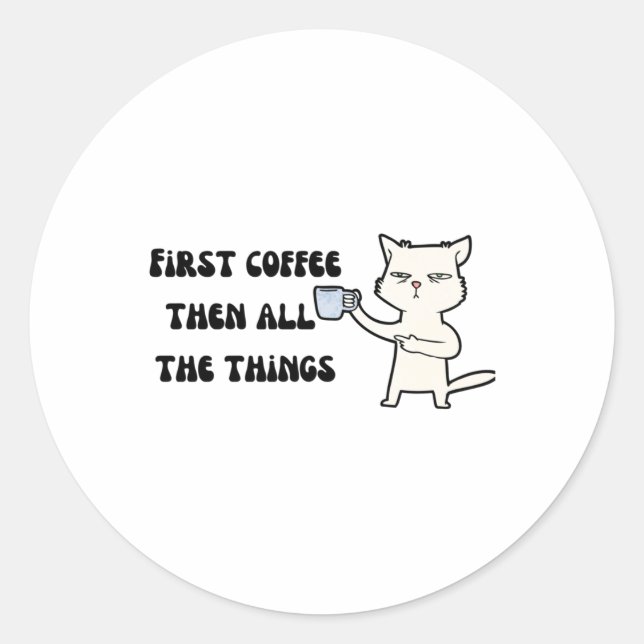 Rond Sticker pour café (Devant)