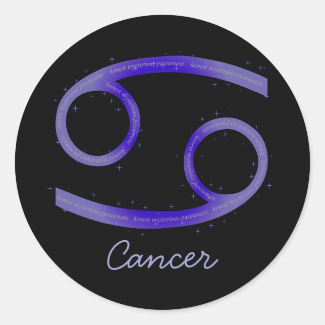 Rond Sticker pour cancer (Devant)