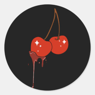 Rond Sticker pour cerisier