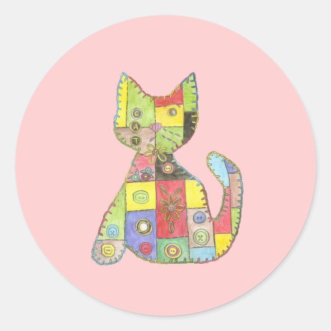 Rond Sticker pour chat (Devant)