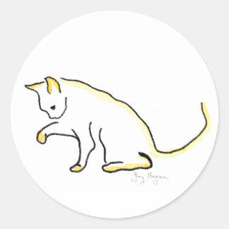 Rond Sticker pour chat