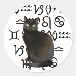 Rond Sticker pour chat Zodiac
