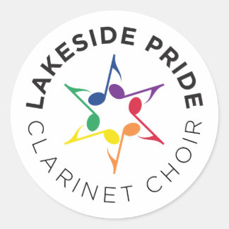 Rond Sticker pour chorale Clarinet