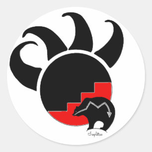 Rond Sticker pour clan d'ours