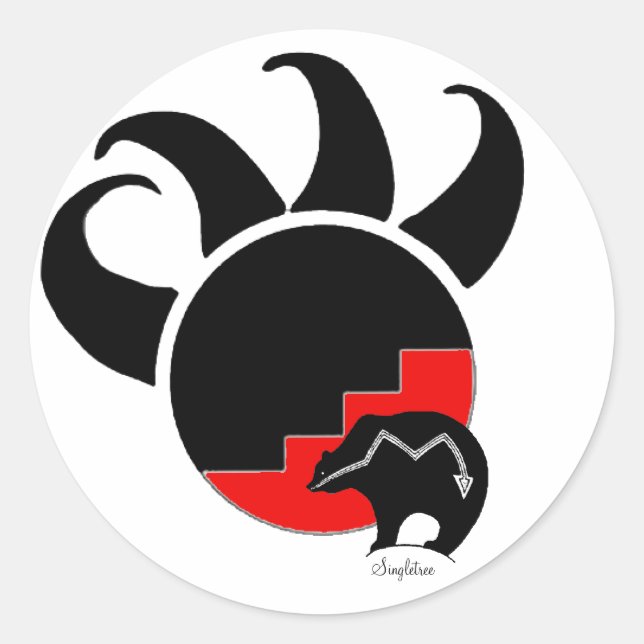 Rond Sticker pour clan d'ours (Devant)