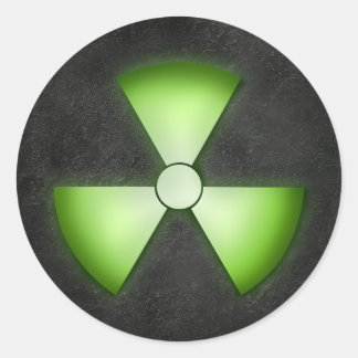 Rond Sticker pour déchets nucléaires