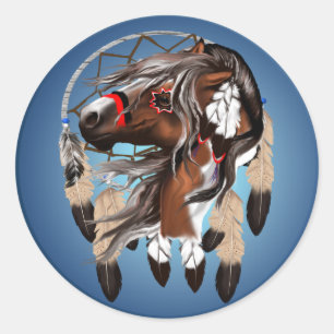 Rond Sticker pour dragueur de chevaux à peinture