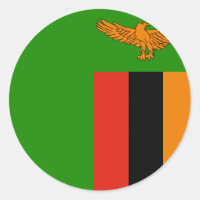 Sticker pour drapeau de Zambie