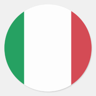 Rond Sticker pour drapeau d'Italie