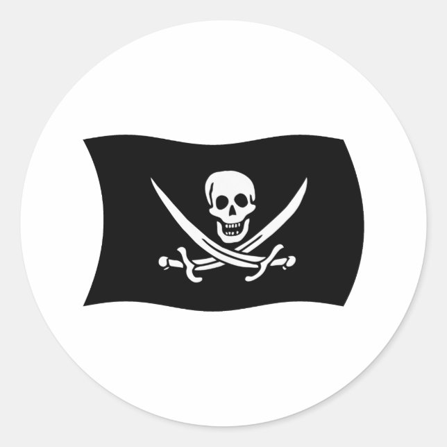 Rond Sticker pour drapeau John Rackham (Devant)