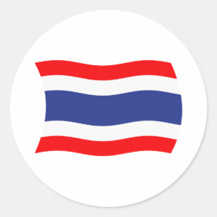 Rond Sticker pour drapeau thaïlandais