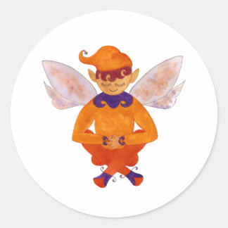 Rond Sticker pour elfe orange doux