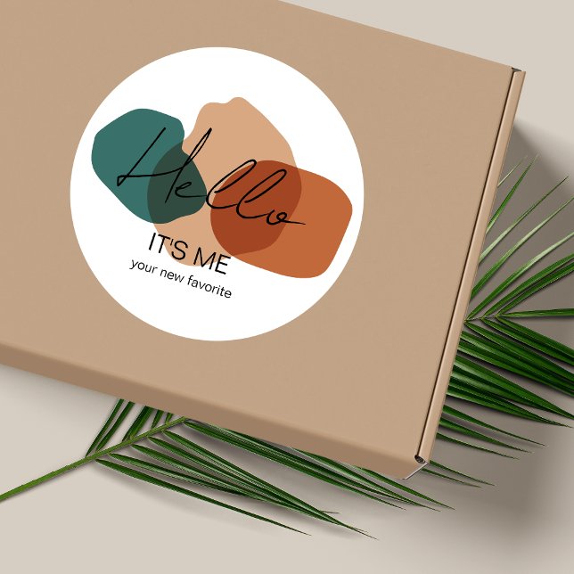 Rond Sticker pour emballage d'entreprise (Créateur téléchargé)