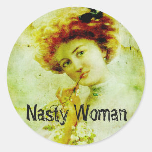 Rond Sticker pour femme Nasty