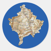 Sticker pour la carte du Kosovo