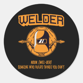 Rond Sticker pour la définition de soudeur