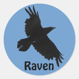 Rond Sticker pour la faune de Black Raven